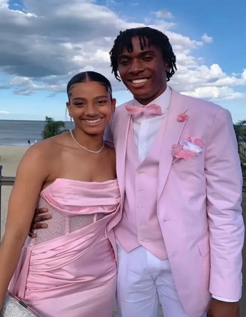 Pink And White Tuxedo Suit With White Pants + White Shirt + Pink Vest and Bowtie - Image 4