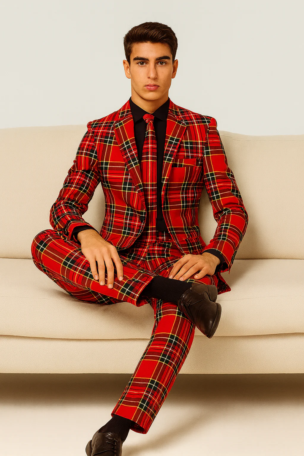 Plaid Christmas Suit - Image 6