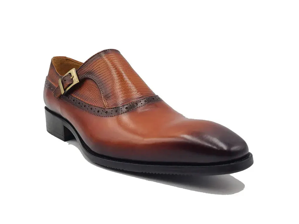 Plain Toe Single Monk Loafer - Image 5