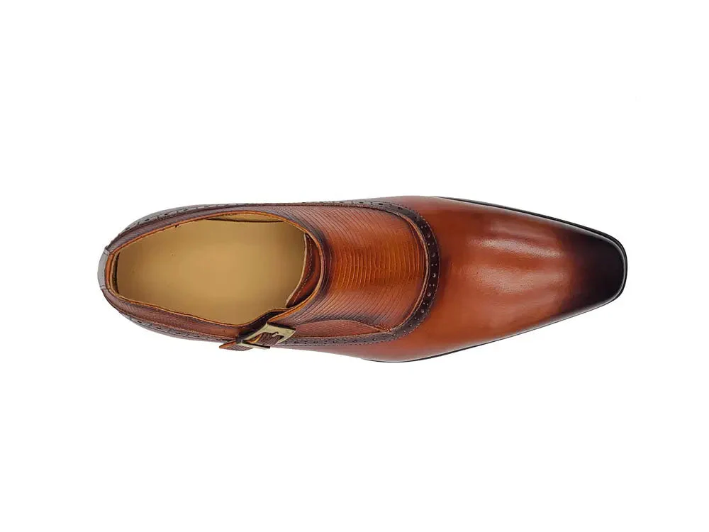 Plain Toe Single Monk Loafer - Image 7