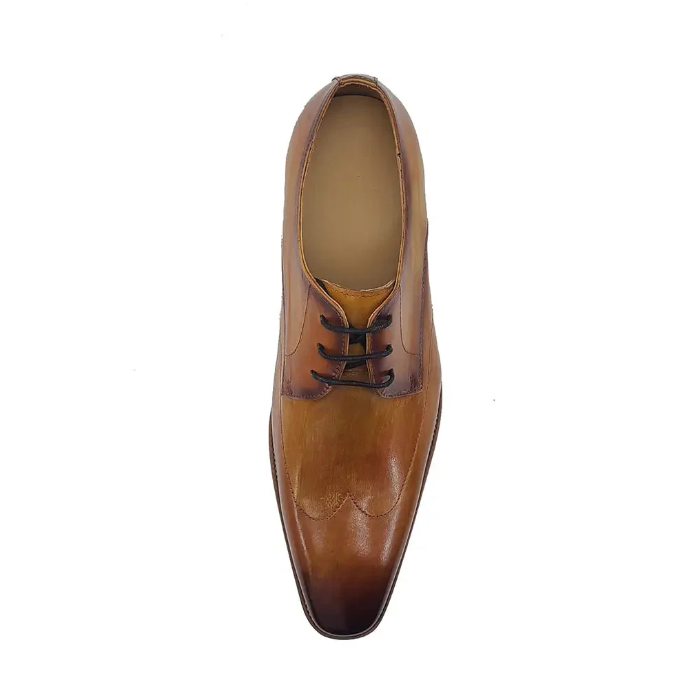 Plain Toe Wing-tip Stitching Blucher style Oxford - Image 10