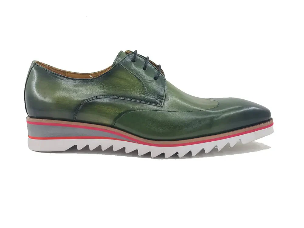 Plain Toe Wing-tip Stitching Blucher style Oxford - Image 12