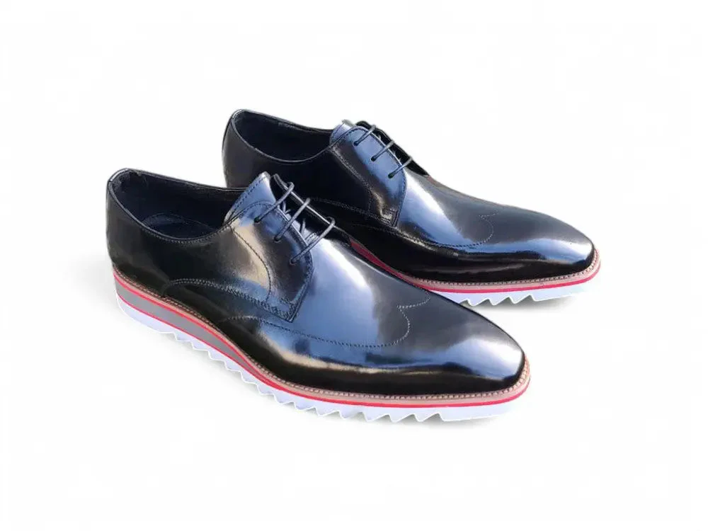 Plain Toe Wing-tip Stitching Blucher style Oxford - Image 13