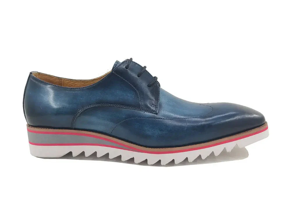 Plain Toe Wing-tip Stitching Blucher style Oxford - Image 3