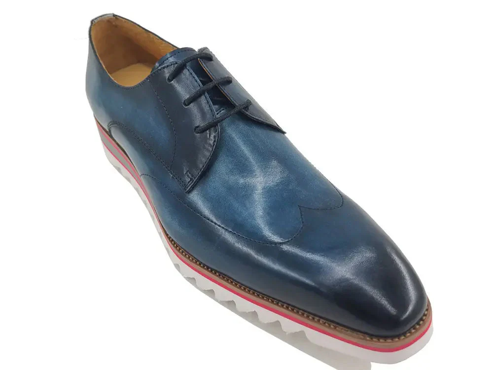 Plain Toe Wing-tip Stitching Blucher style Oxford - Image 4