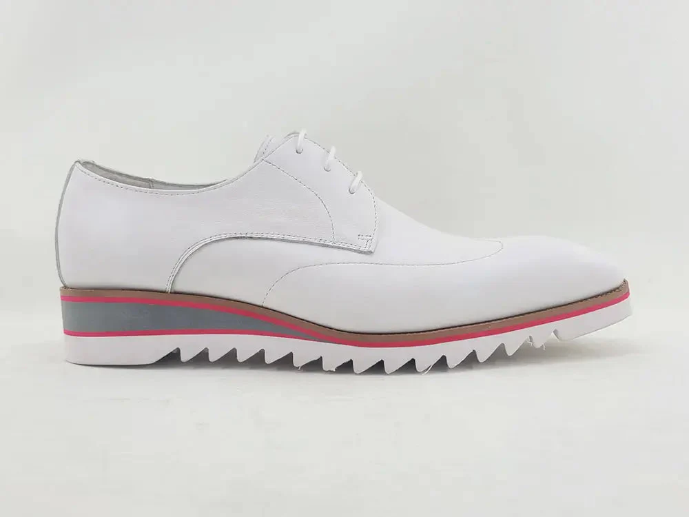 Plain Toe Wing-tip Stitching Blucher style Oxford - Image 6