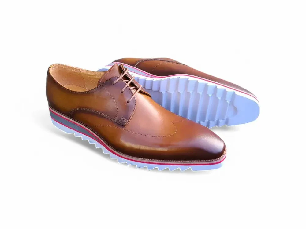 Plain Toe Wing-tip Stitching Blucher style Oxford - Image 7