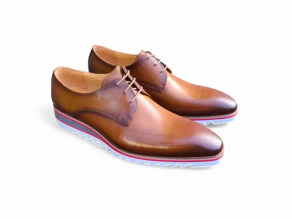 Plain Toe Wing-tip Stitching Blucher style Oxford - Image 8