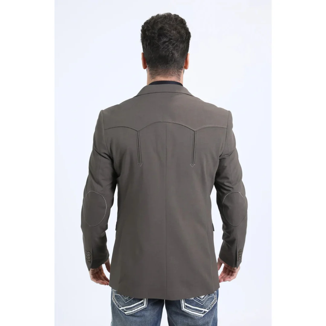 Platini Men’s Double-Breasted Western Blazer in Dark Brown - Image 3
