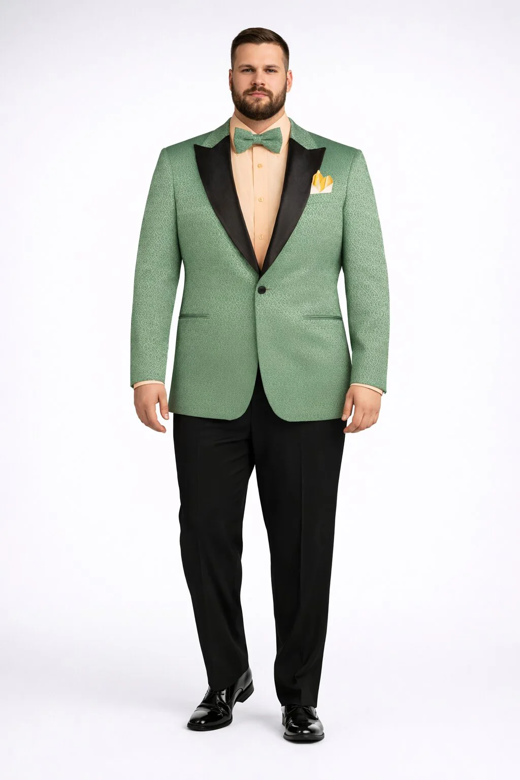 Premium Basil Green Church Suit for Men – Sharp Formal Ensemble - Image 3
