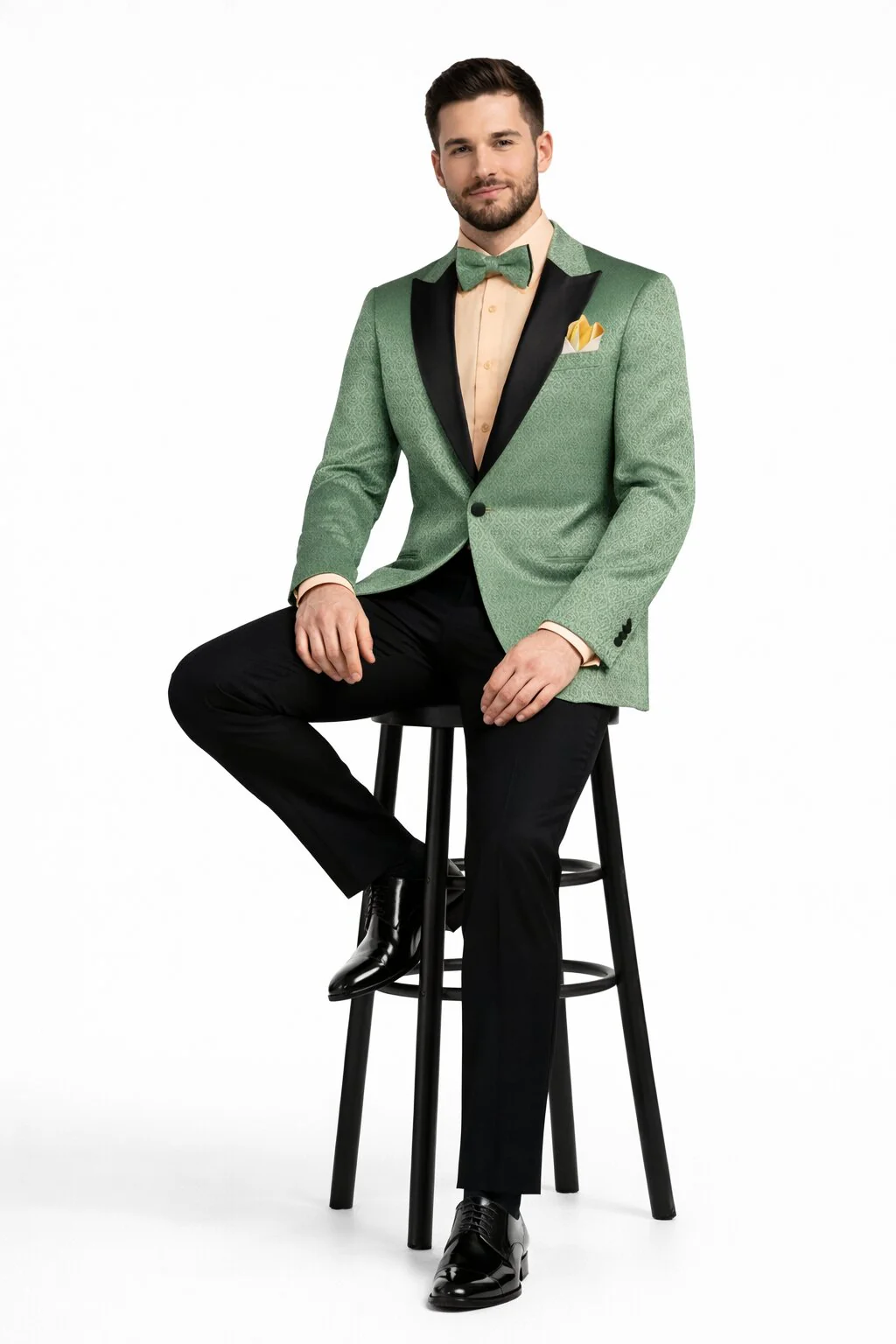 Premium Basil Green Church Suit for Men – Sharp Formal Ensemble - Image 4