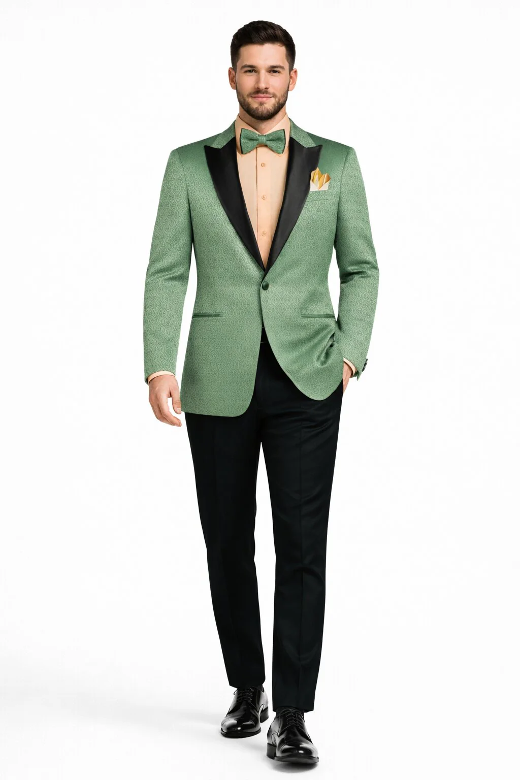 Premium Basil Green Church Suit for Men – Sharp Formal Ensemble - Image 6