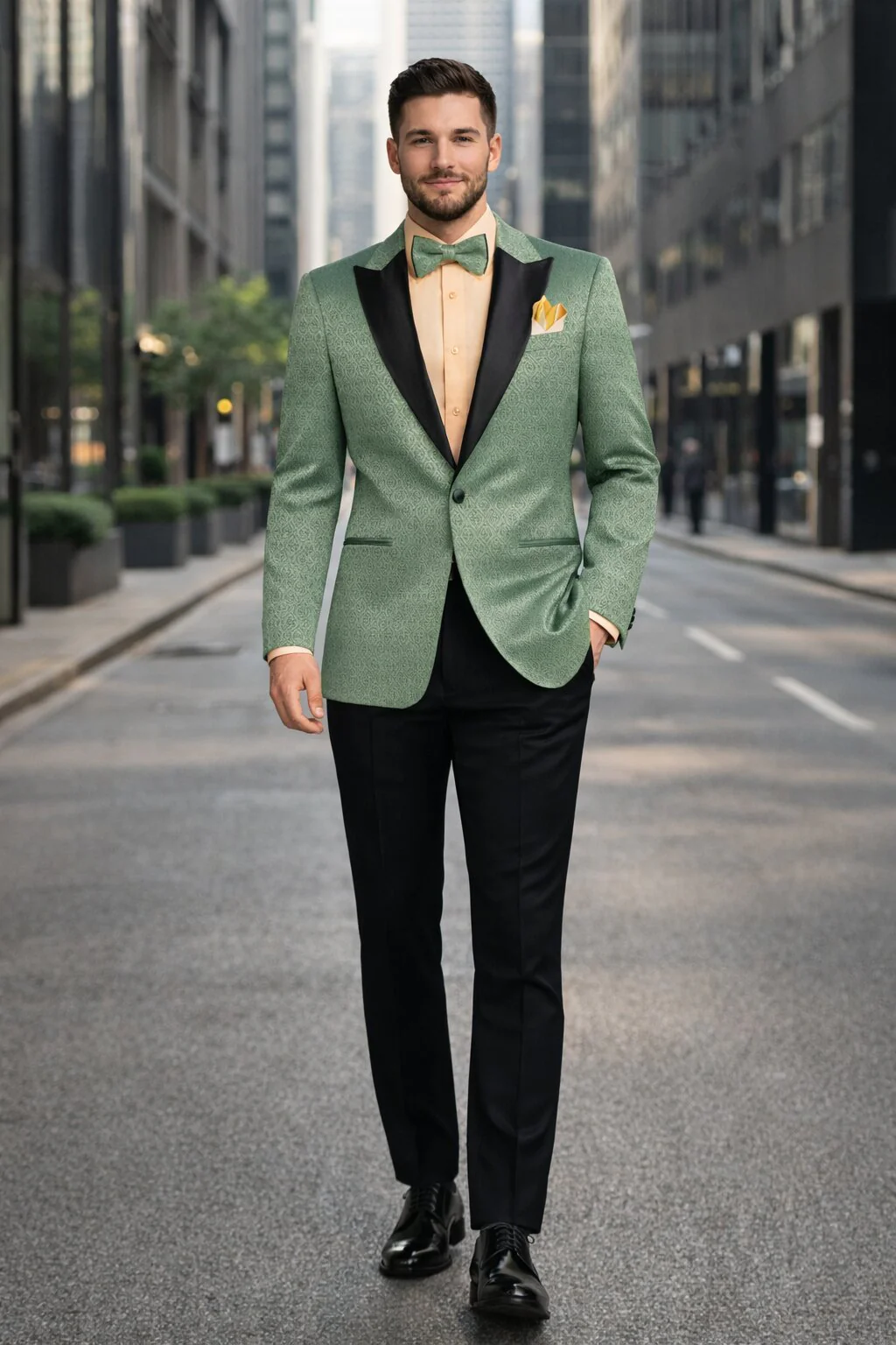 Premium Basil Green Church Suit for Men – Sharp Formal Ensemble - Image 7