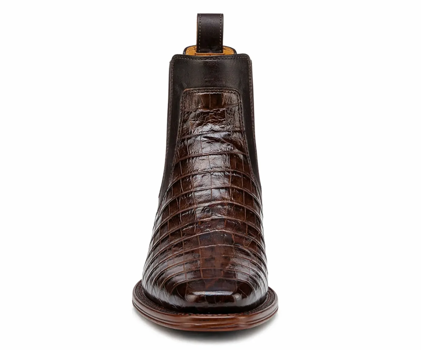 Mens Short Caiman Print Boots - Image 8