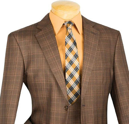 Renaissance Collection - Regular Fit 3 Piece Suit Chestnut - Image 4