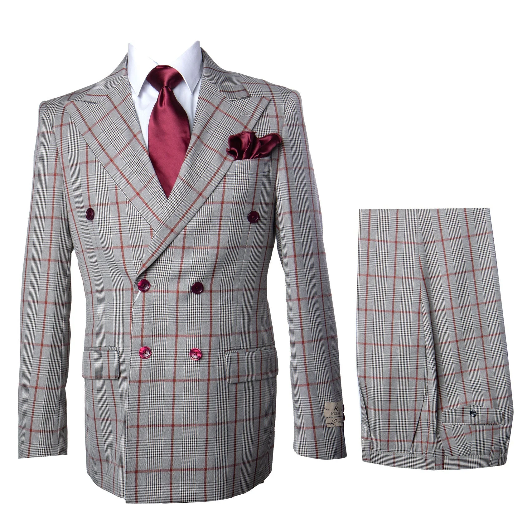 ROSSI MAN DOUBLE BREASTED SUIT ARTHUR RM2321 - Image 10