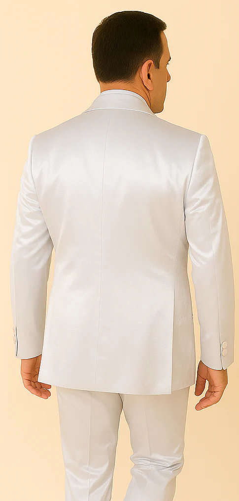 Rossi Man LEO RM1601 – White Slim Fit 3-Piece Suit for Men | Elegant Formalwear Ensemble - Image 2