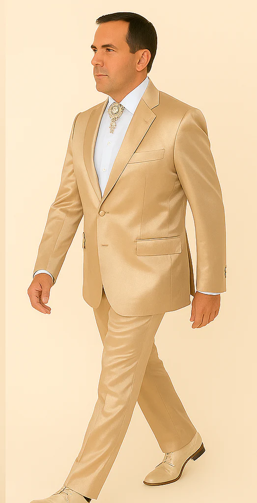 Rossi Man LEO RM1609 – Cream 3-Piece Slim Fit Suit for Men | Sophisticated Formalwear for Special Occasions - Image 4