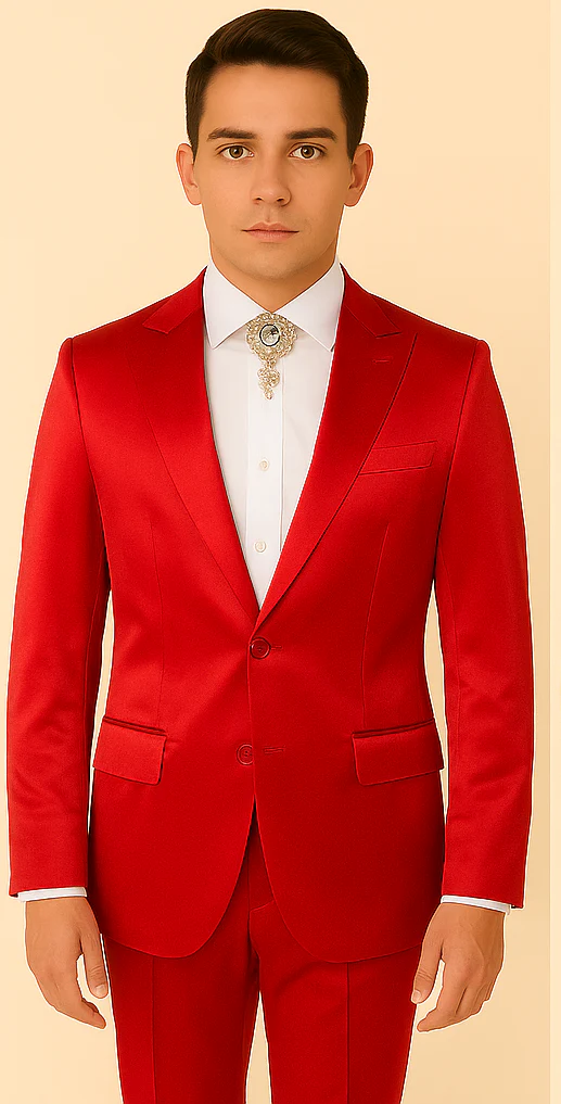 Rossi Man LEO RM1621 – Red Slim Fit 3-Piece Designer Suit for Men - Image 5