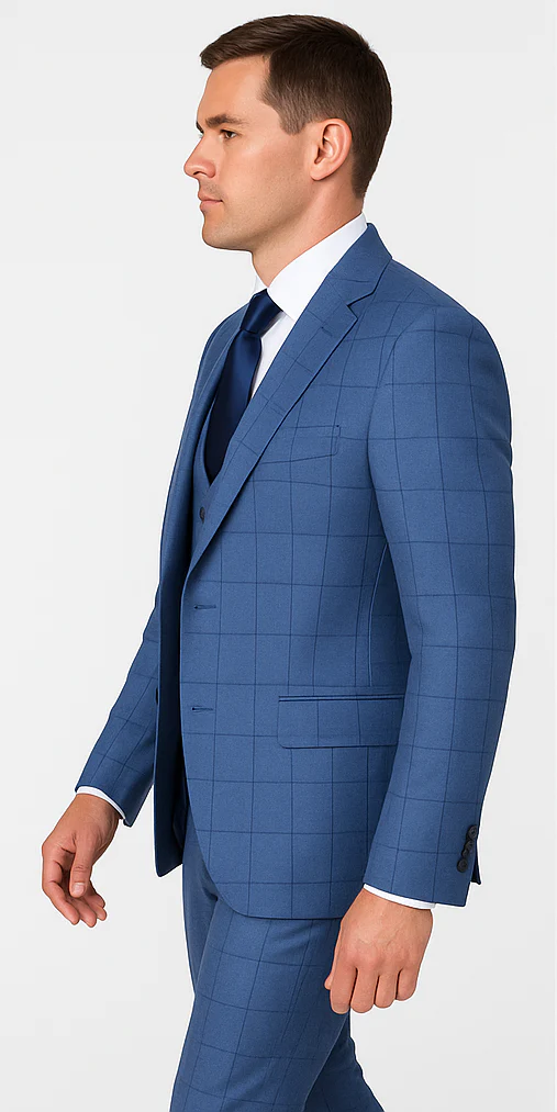 Rossi Man MAX RM1785 Slim Fit 3-Piece Suit – Stylish Formalwear for Men - Image 4