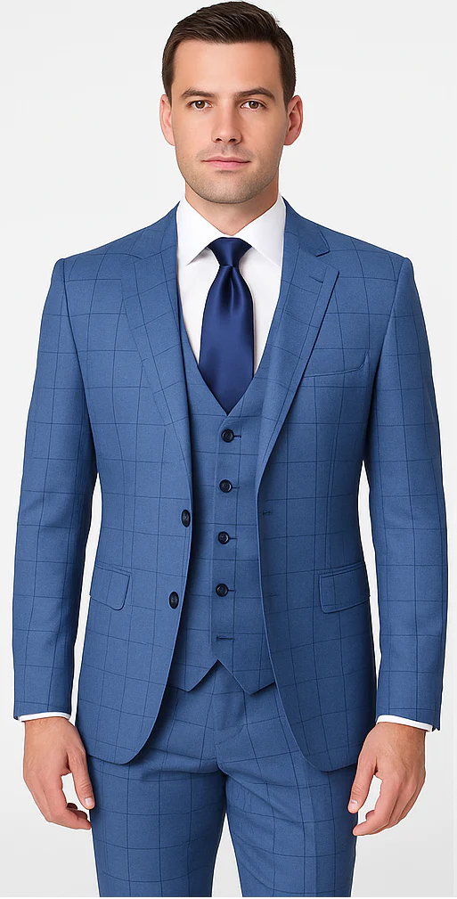 Rossi Man MAX RM1785 Slim Fit 3-Piece Suit – Stylish Formalwear for Men - Image 5