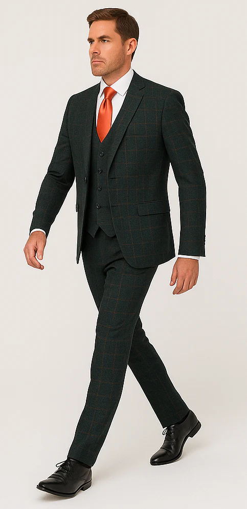 Rossi Man MAX RM1788 Slim Fit 3-Piece Suit – Stylish Formalwear for Men - Image 4