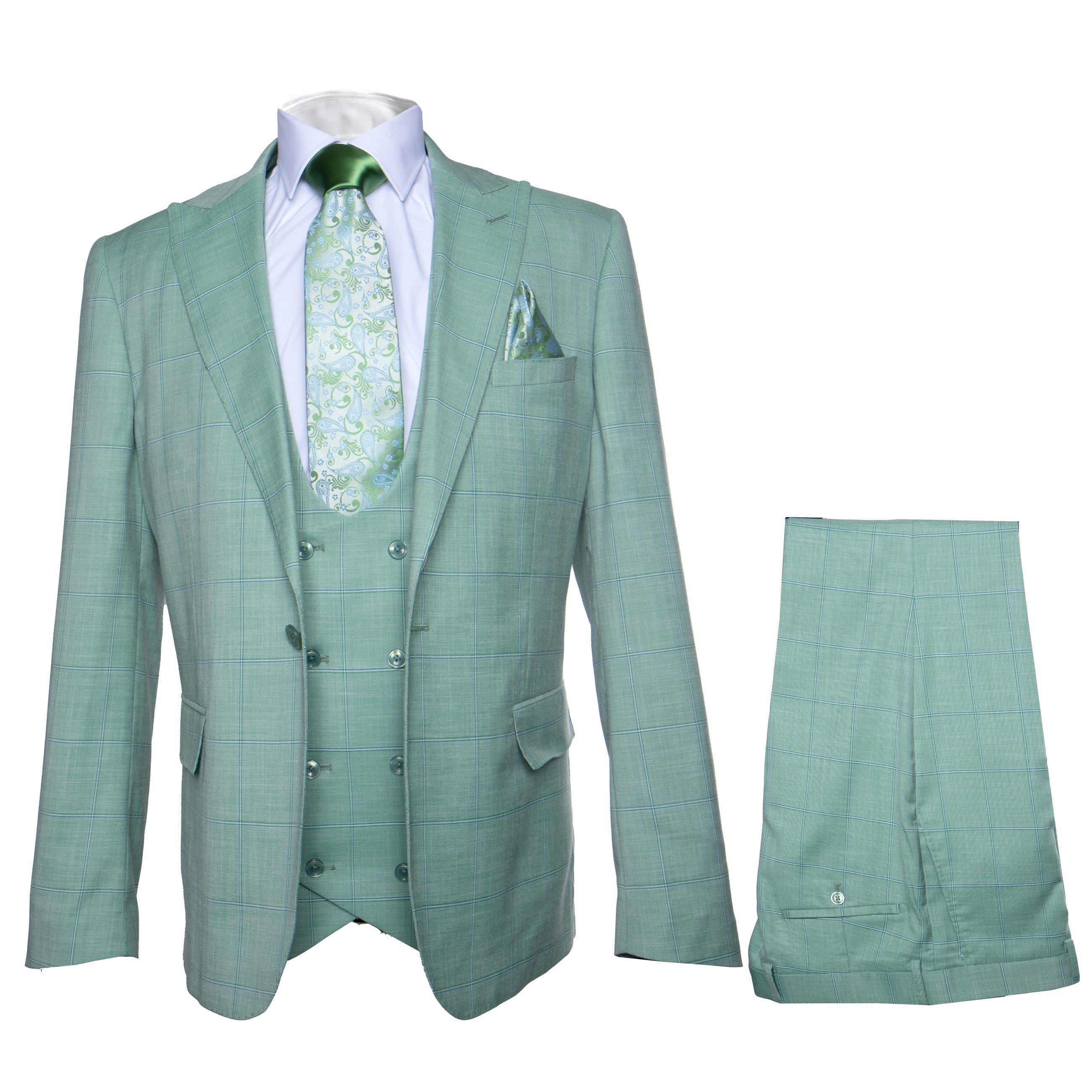 Rossi Man MAX RM1821 Slim Fit 3-Piece Suit – Contemporary Men’s Formalwear