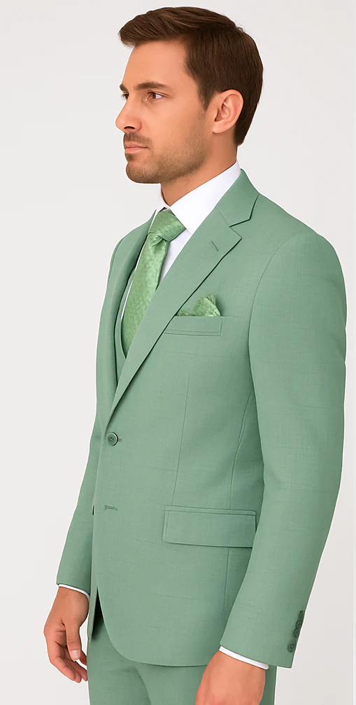 Rossi Man MAX RM1821 Slim Fit 3-Piece Suit – Contemporary Men’s Formalwear - Image 3