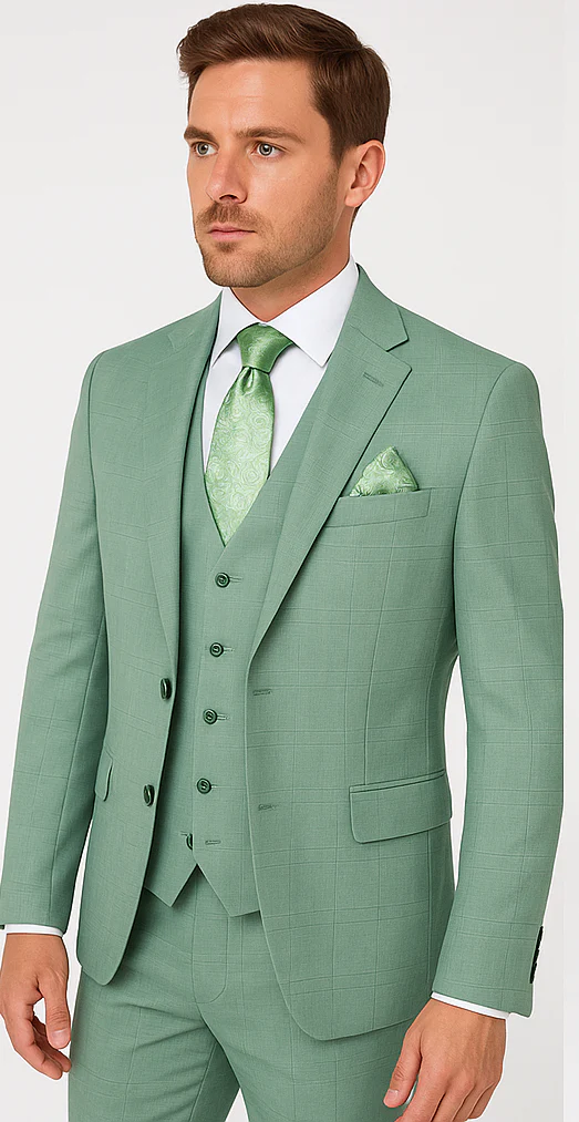 Rossi Man MAX RM1821 Slim Fit 3-Piece Suit – Contemporary Men’s Formalwear - Image 5
