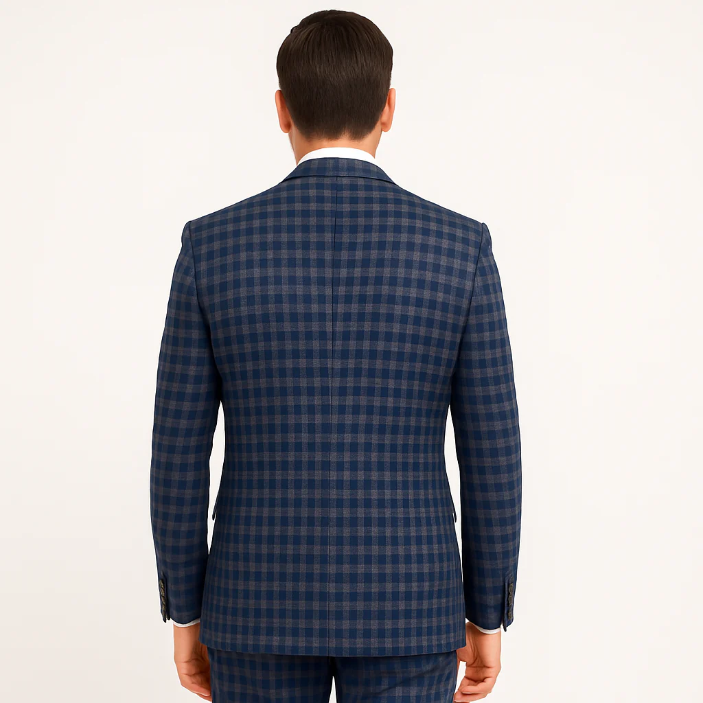 Rossi Man MAX RM1835 Slim Fit 3-Piece Suit – Modern Tailored Blue Suit for Men - Image 2