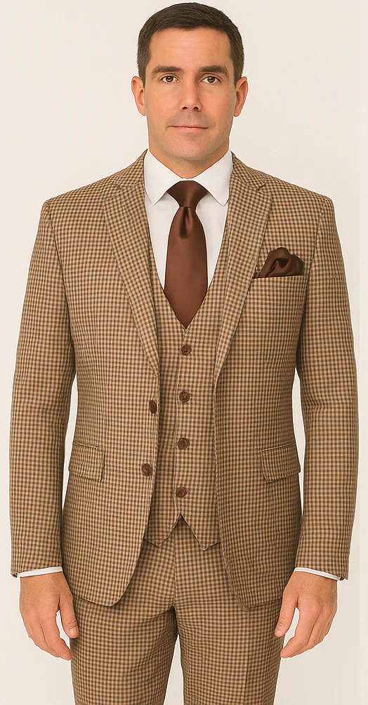 Rossi Man MAX RM1839 Slim Fit 3-Piece Suit – Stylish Formalwear for Men - Image 5