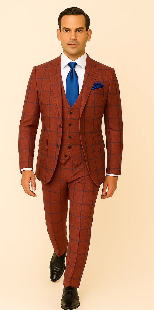 Rossi Man Max RM1842 – Slim Fit 3-Piece Formal Suit for Men - Image 4