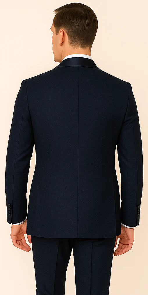 Rossi Man RM1252 – Men's 3-Piece Smoking Style Tuxedo for Elegant Evenings - Image 4