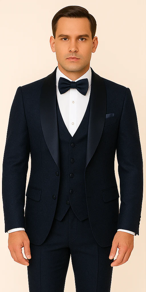 Rossi Man RM1252 – Men's 3-Piece Smoking Style Tuxedo for Elegant Evenings - Image 5