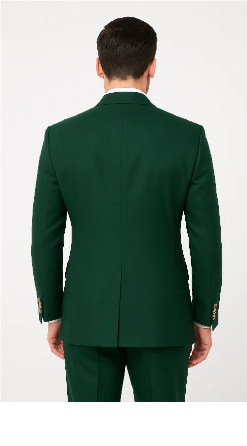 Rossi Man RM1190 – Milano Collection Slim Fit Men’s Suit in Bold Green - Image 3