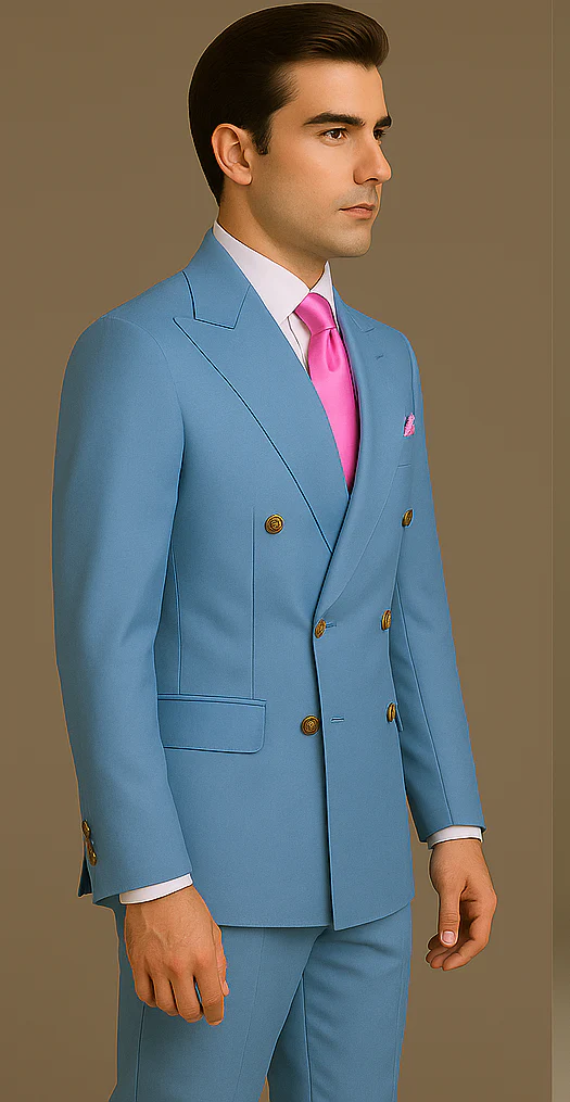Rossi Man RM1771 – Sophisticated Milano Slim Fit Suit for Men | Premium Formal - Image 3