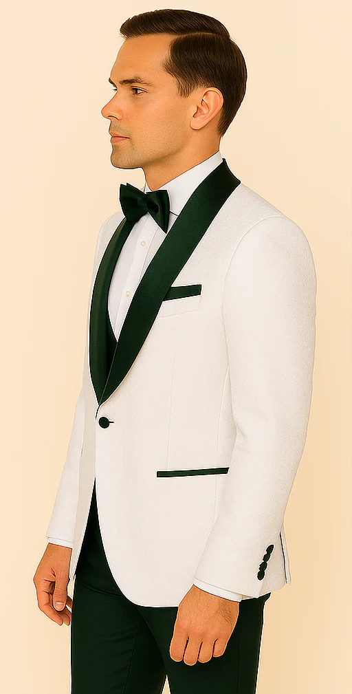 Rossi Man RM1482 – Men's 3-Piece Tuxedo from the Smoking S Collection - Image 4