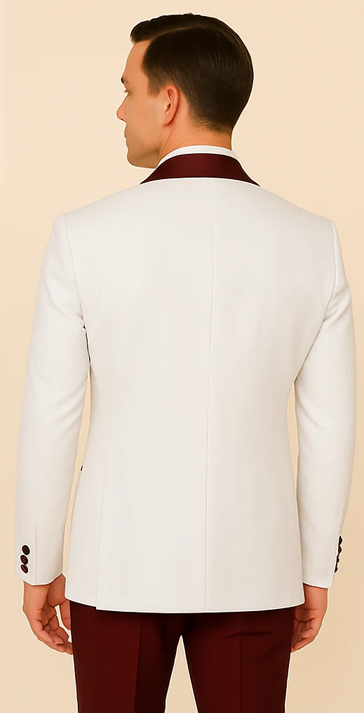 Rossi Man RM1480 – Men's 3-Piece Smoking Style Tuxedo Suit for Formal - Image 3