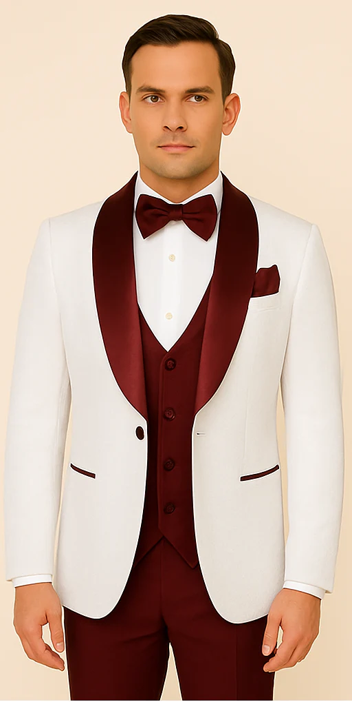 Rossi Man RM1480 – Men's 3-Piece Smoking Style Tuxedo Suit for Formal - Image 5