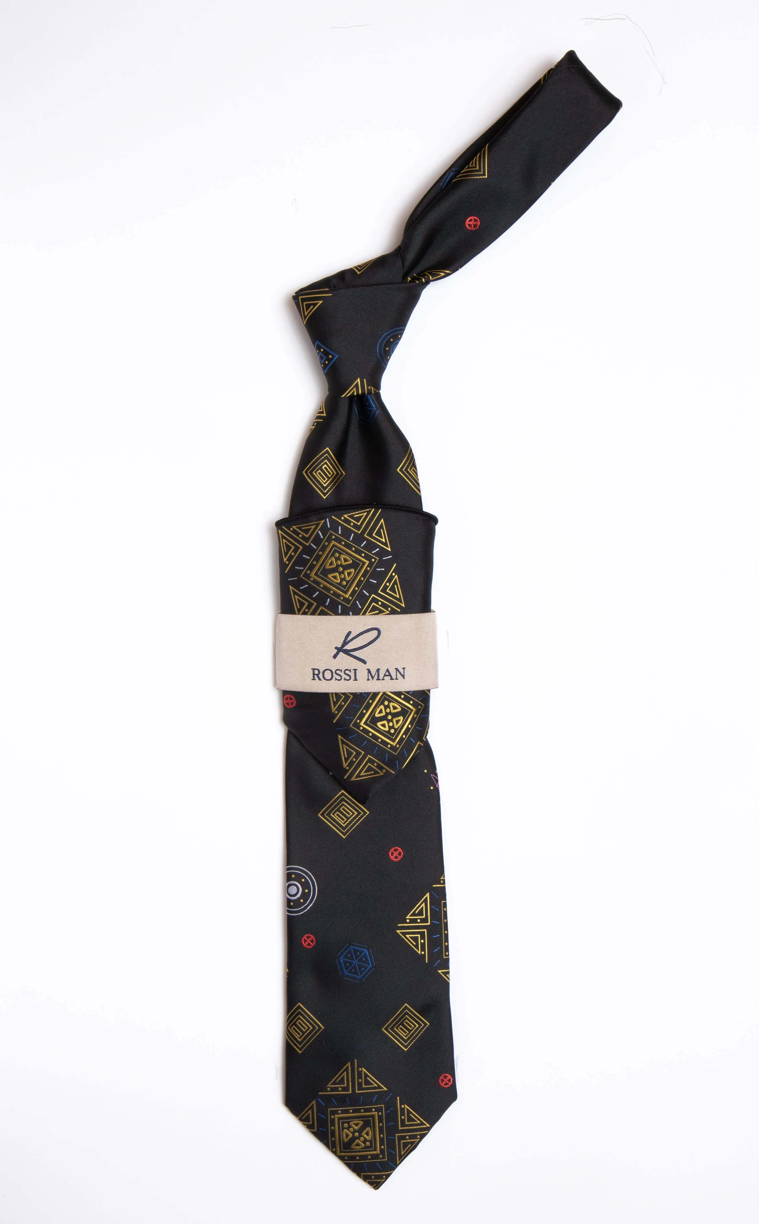 Rossi Man Tie and Pocket Round RMR451-3
