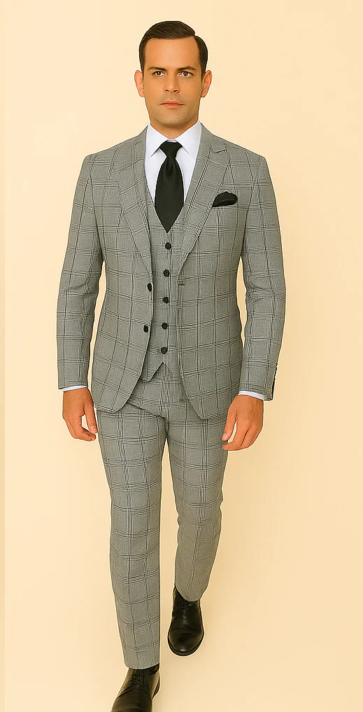 Rossi Man Tom RM1855 – Elegant Men's Tailored Suit for Formal Occasions - Image 2