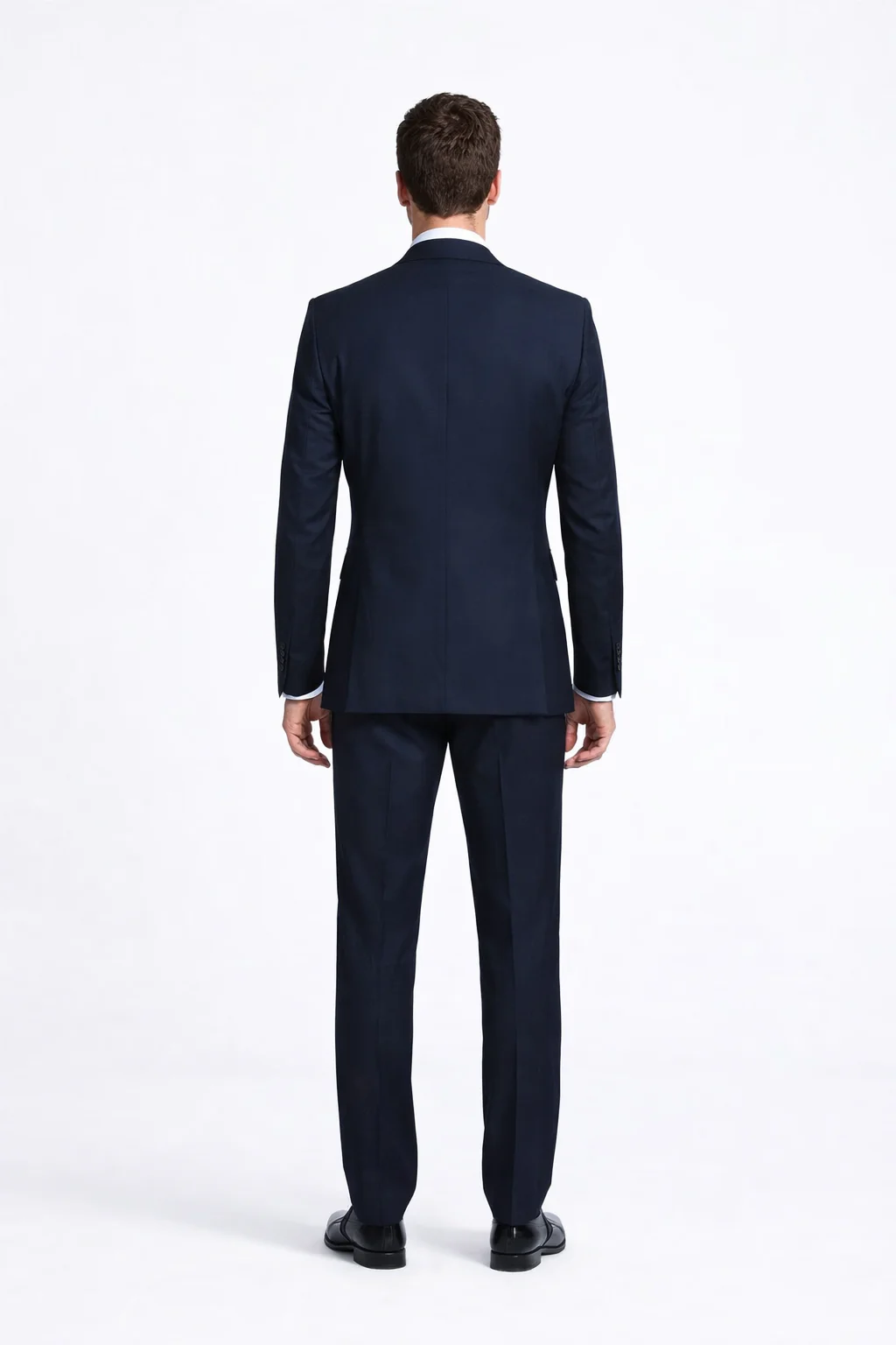 Rossiman Men’s Formal Blue Suit – Slim Fit Design with Vest and Trousers - Image 2