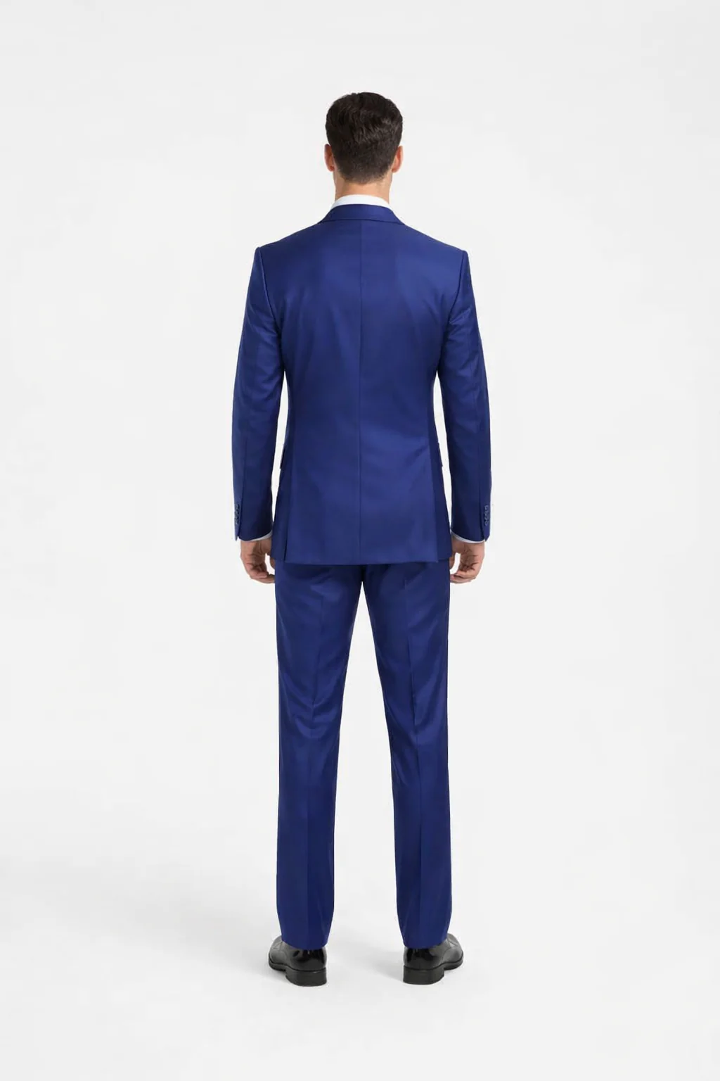 Rossiman Men’s Royal Blue Slim Fit Suit – Sophisticated Double-Breasted Design - Image 2
