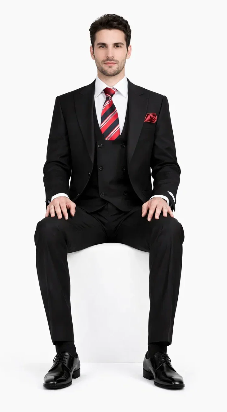 Rossiman Rossi Men's Dress Suit – Premium Tailored Suit for Formal Occasions - Image 4