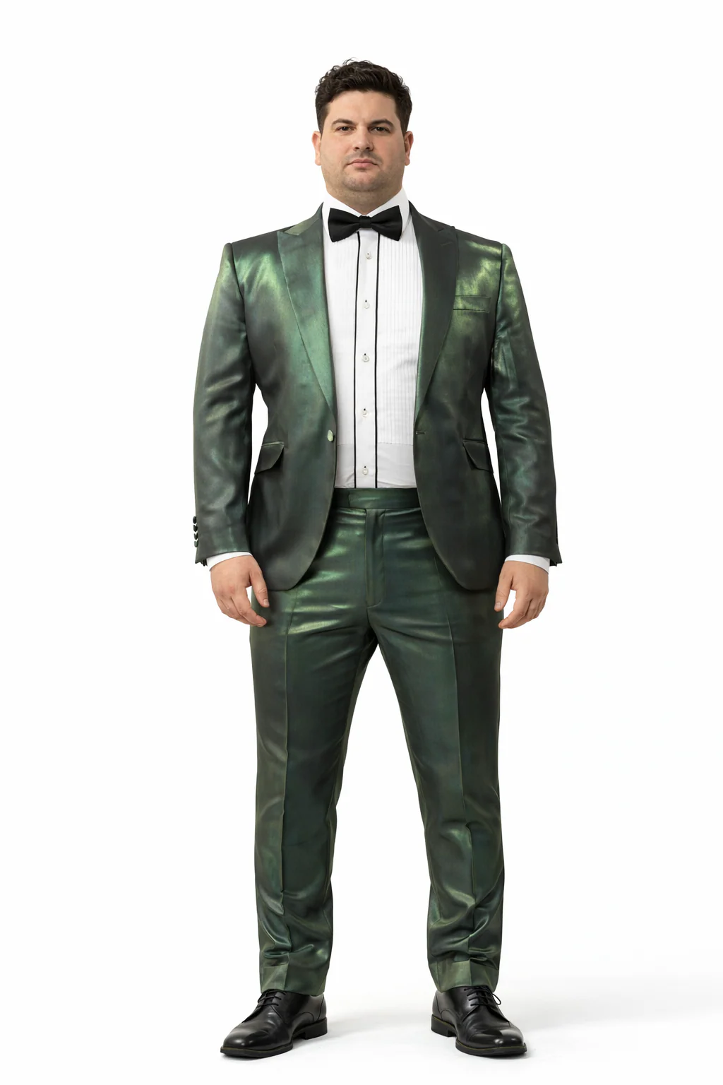 Rossiman Suit - Sateen Suit - Green Shiny Suit - Image 8