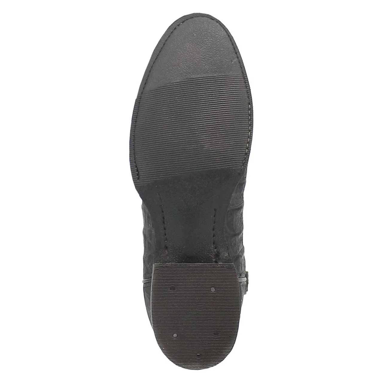 Dingo Round Toe Black Leather Boots - Image 5