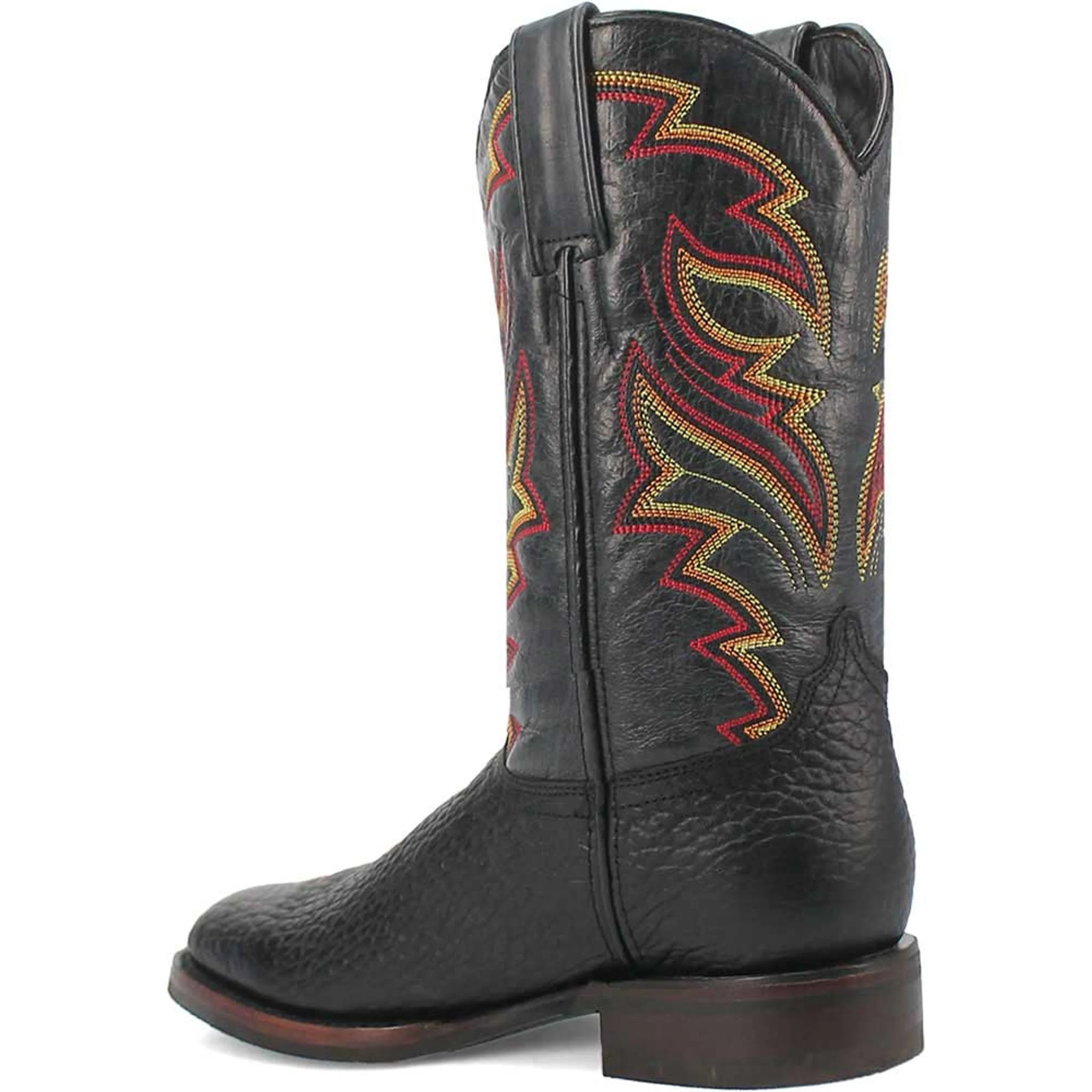 Dingo Round Toe Black Western Leather Boots - Image 7
