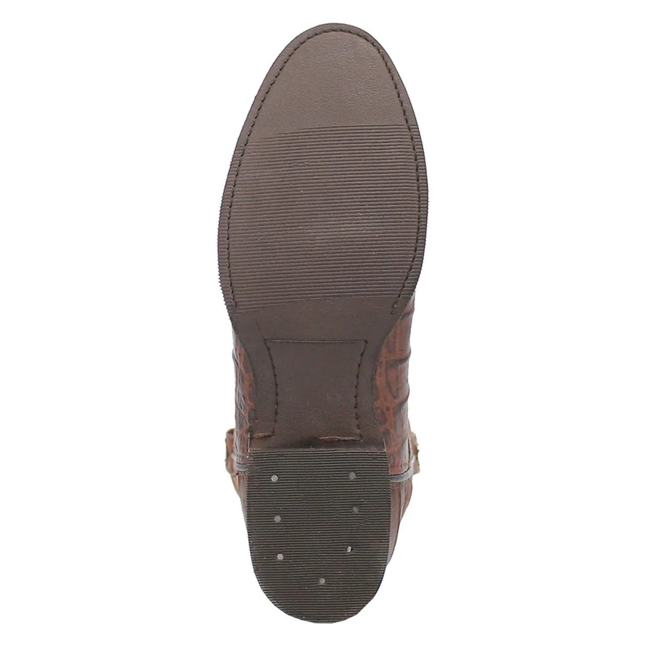 Dingo Round Toe Brown Leather Boots - Image 5