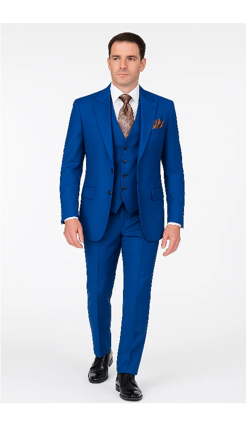 Royal Blue 3-Piece Suit – Rossi Man ELI RM110 Slim Fit Men’s Formalwear - Image 5