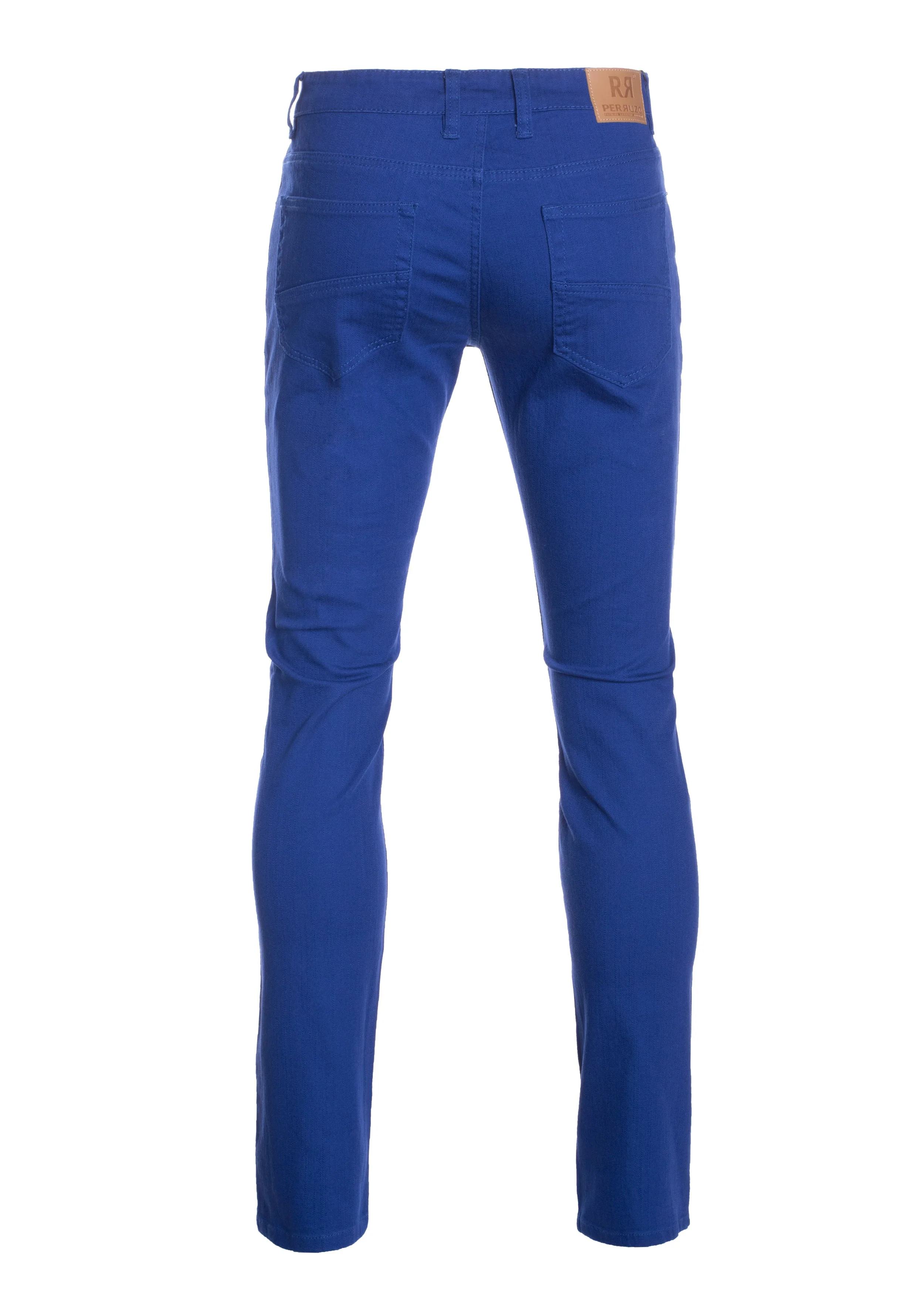 Skinny Jeans with tonal fabric, Royal Blue - Image 2